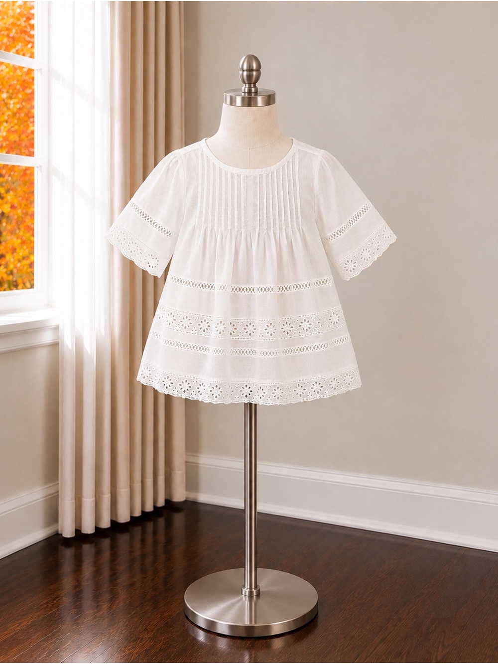 Old Navy White Eyelet Girls' Blouse
